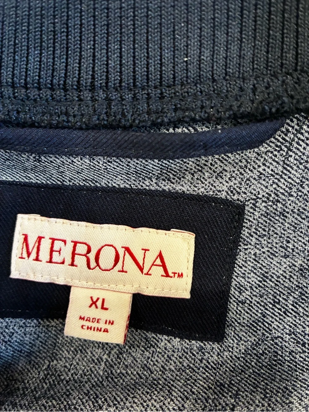 Merona Navy Floral-Print Bomber Jacket